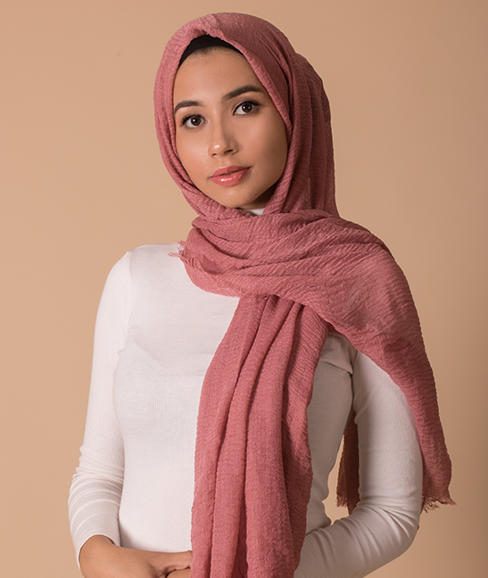Cotton Hijab - Rose