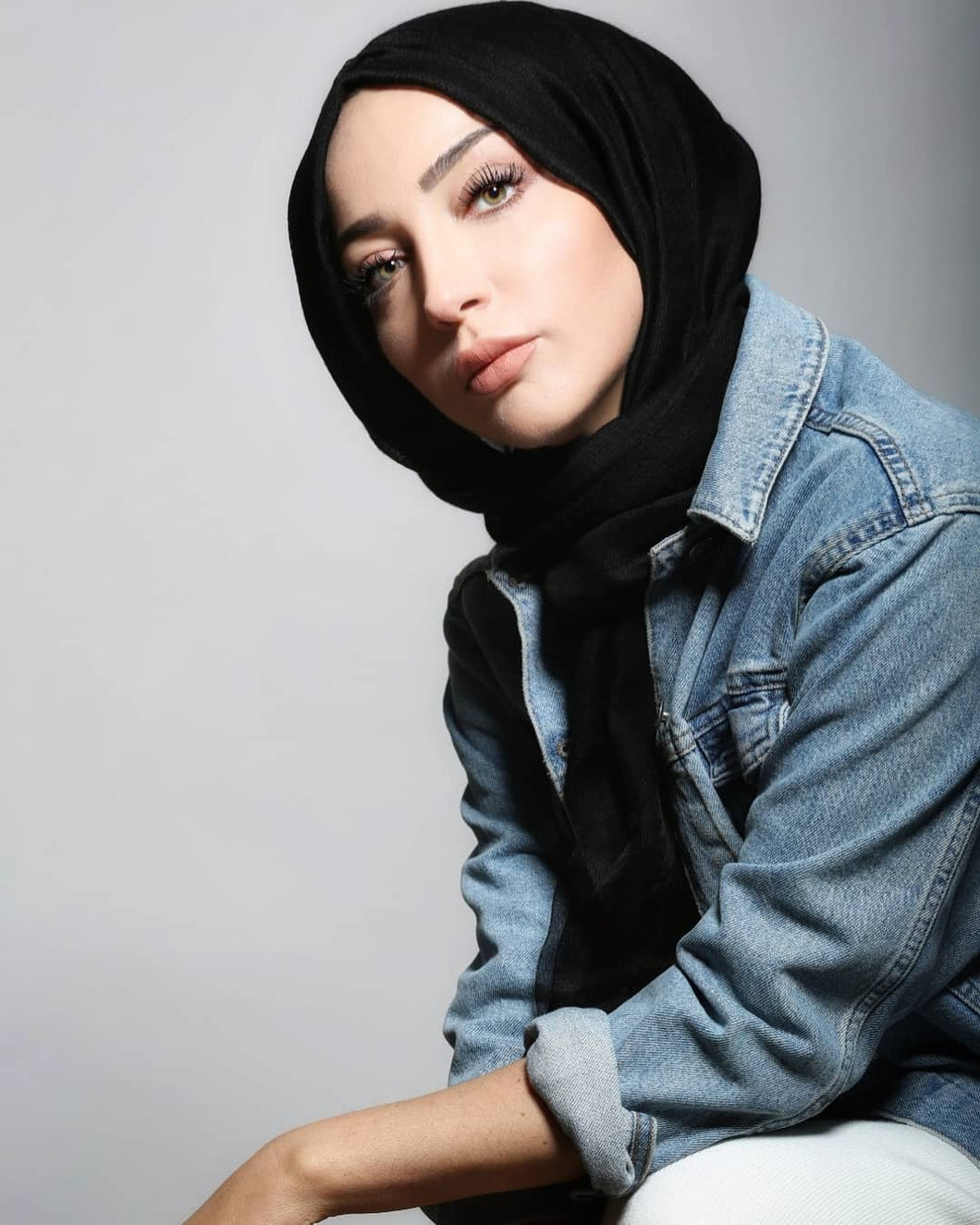 Premium Jersey Hijab - Onyx